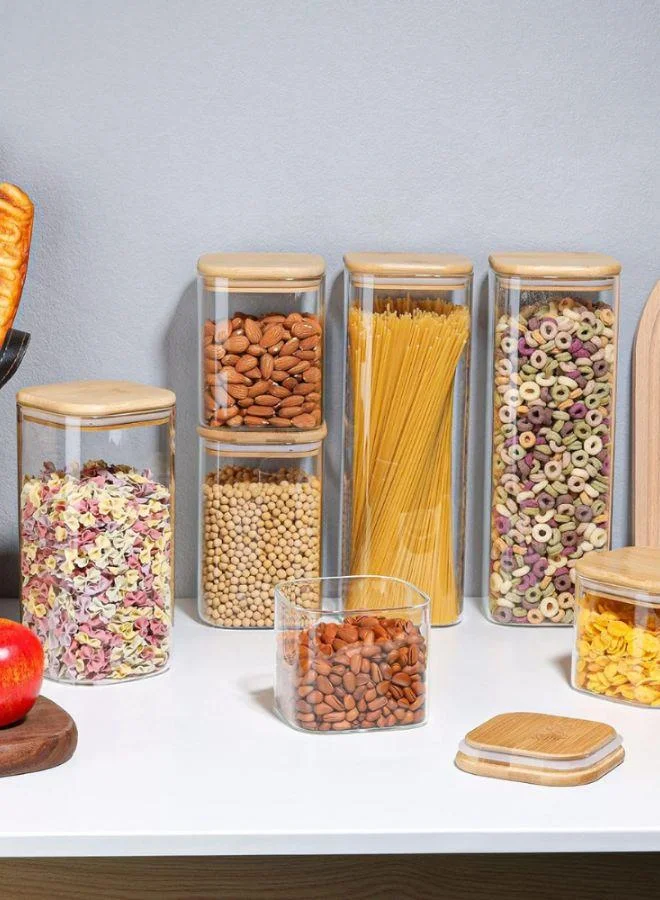 QUESERA Quesera Glass Spaghetti Pasta Storage Containers with Lids