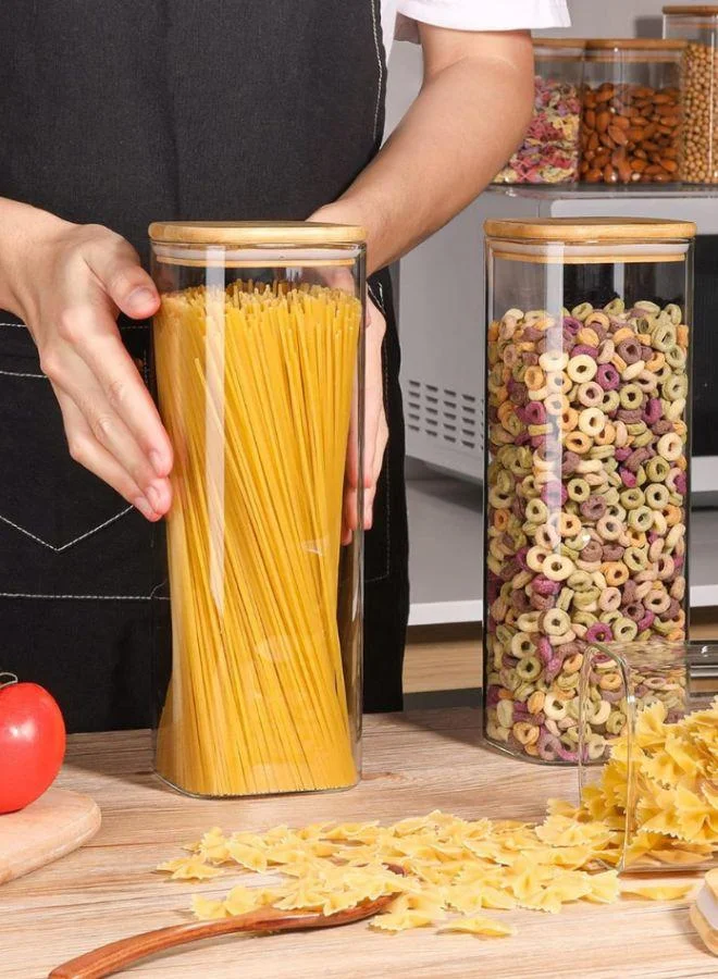 كويزيرا Quesera Glass Spaghetti Pasta Storage Containers with Lids