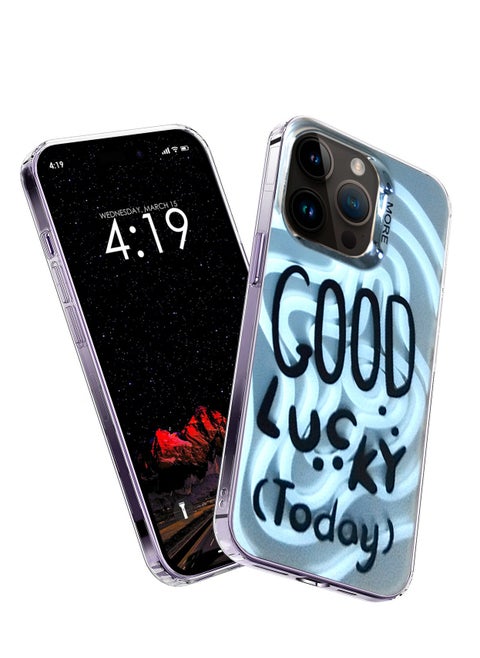 More Series Colorful Design Protective Case Cover For Apple iPhone 14 Pro 2022 Silver/White