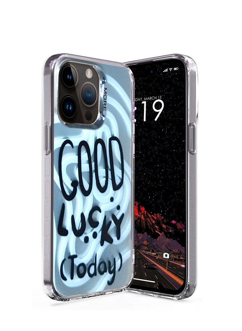 More Series Colorful Design Protective Case Cover For Apple iPhone 14 Pro 2022 Silver/White