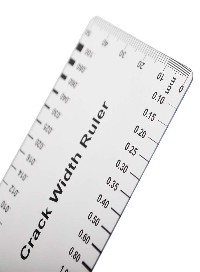 Muka (10PCS) Muka Plastic Concrete Crack Width Ruler-Gloss Clear A - Image 4