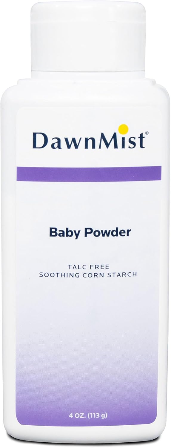 DawnMist Dukal DawnMist Baby Powder  Cornstarch Formula 4 oz  Pack of 2  Gentle Softening Powder for Babies Adults and Daily Use - Image 2