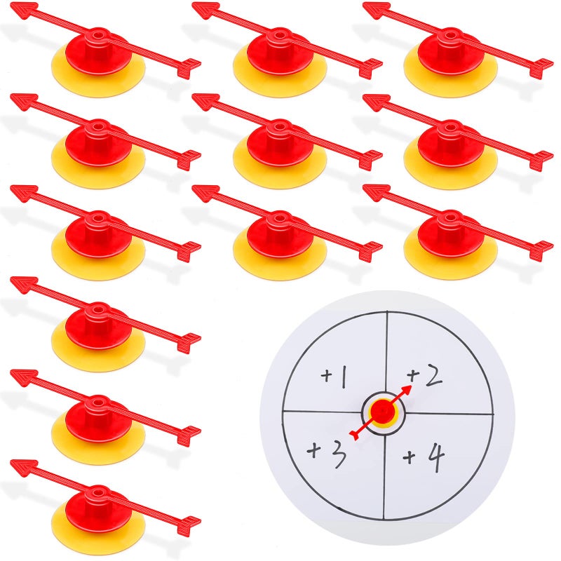 Sotiff 20 Pcs Small Arrow Spinners for Game Bulk 4 Inch Mini Spinner Board Game Spinners Plastic DIY Board Replacement Party Classroom Home School Projects Probability Activities4 Inch - Image 2