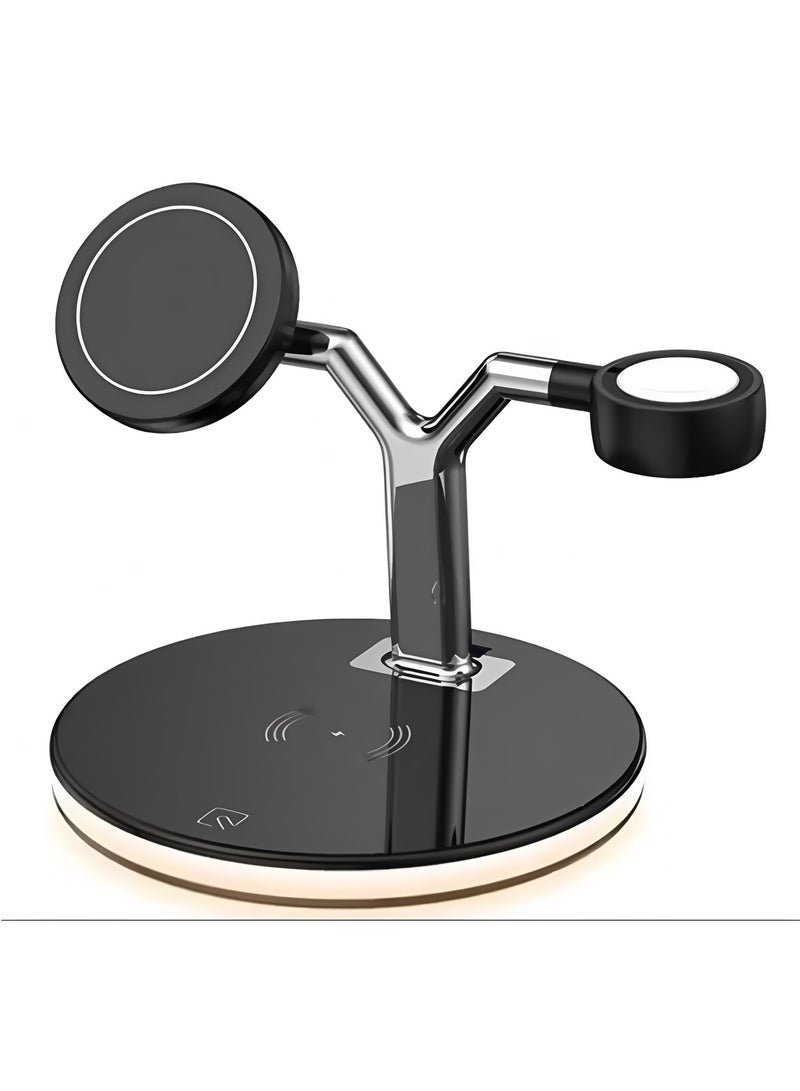 Beauenty 3 in 1 Magnetic Charger,25W Wireless Stand Charger,Supports Fast Charging，Compatible with Apple/Android/Xiaomi Phones, Watches and Headphones, and Supports Simultaneous Charging of Multiple Devices ﻿ - Image 1
