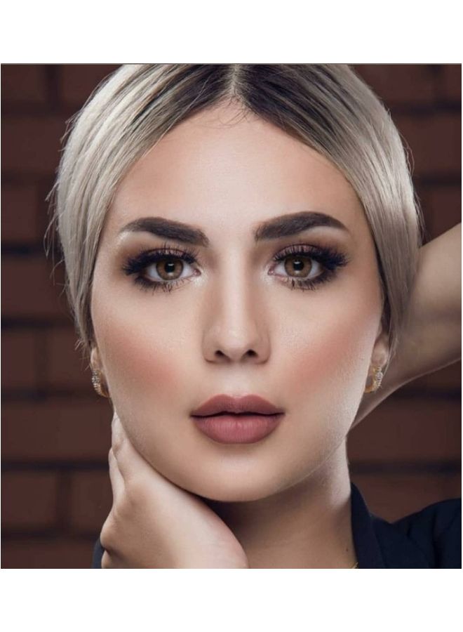Luminous Women luminous latin brown Lenses Magnifying and shiny lenses for the eye they are  soft and light on the eyes and they are licensed by most countries of the world and have the ability to enter oxygen. Let your eyes breathe with Luminous - Image 3