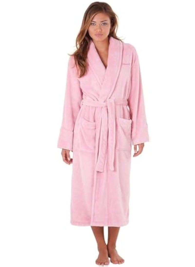 Unisex Bathrobe - 100% Cotton Super Soft Highly Absorbent Lightweight Bathrobes for Women & Men - Ideal for Everyday Comfort & Relaxation Pink - pzsku/ZC44973232358F3FC7A42Z/45/1741250023/6b598b4d-f793-4914-864d-6c15f0527464