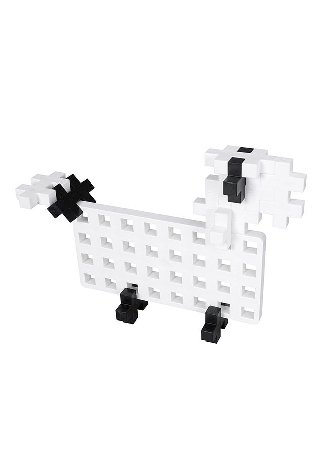 Plus-Plus Ingenious Construction Toy, Big Pegboard, Green/White, 2 Pieces  - Image 4