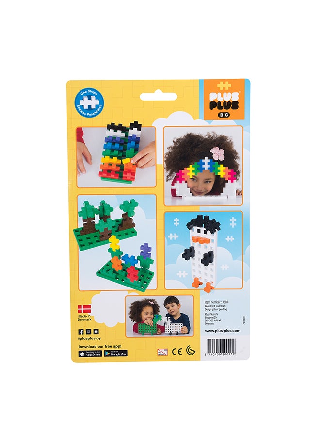 Plus-Plus Ingenious Construction Toy, Big Pegboard, Green/White, 2 Pieces  - Image 2