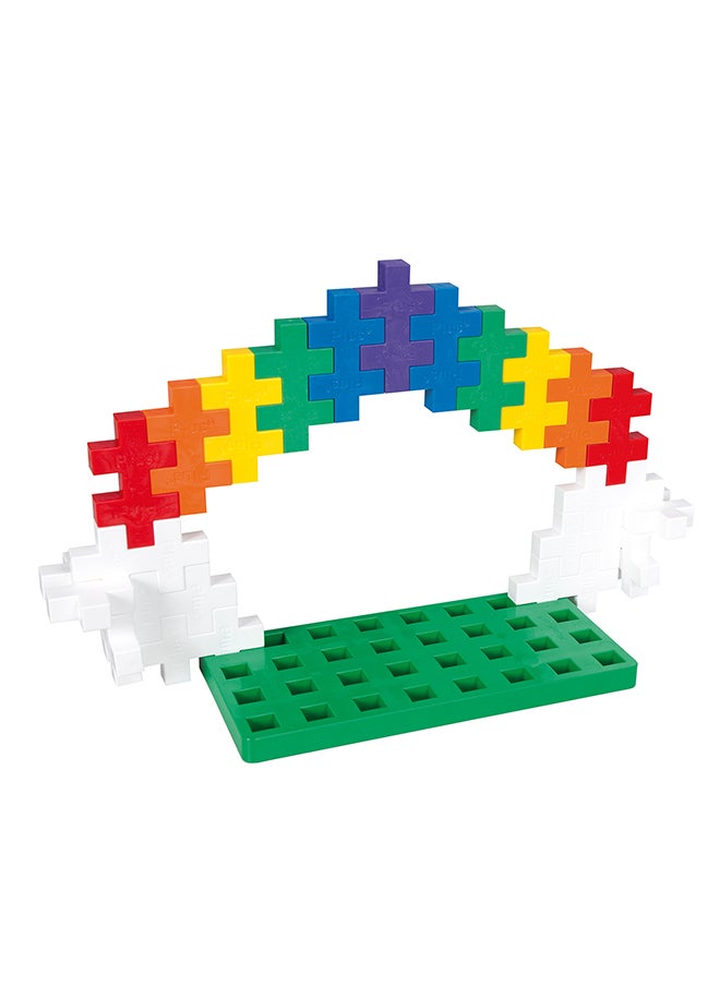 Plus-Plus Ingenious Construction Toy, Big Pegboard, Green/White, 2 Pieces  - Image 3