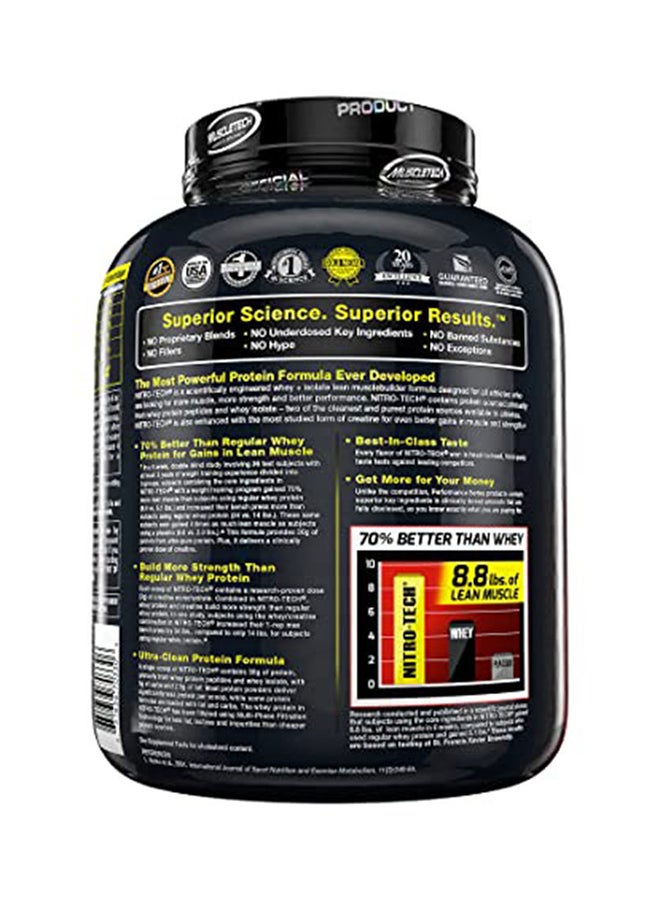 MuscleTech Nitro-Tech Whey Protein Powder, 30g Protein, 3g Creatine, 6.6g BCAAs, Clinically Studied Formula, Strawberry, 1.81kg (4Lb), 41 Servings - Image 5