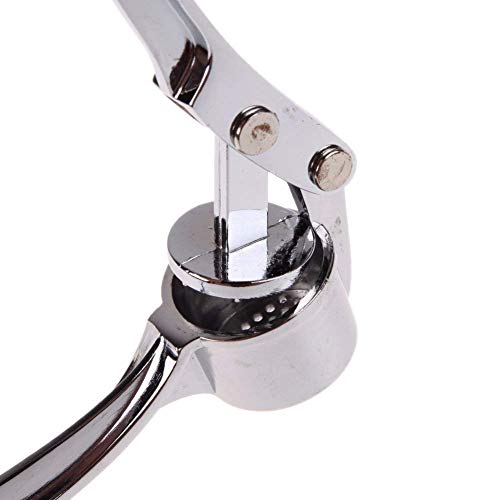 OANGO Stainless Steel Kitchen Garlic Presser Crusher Press Peeler Dough Press Squeeze Ginger Ginger Crusher Stainless Steel - Image 5