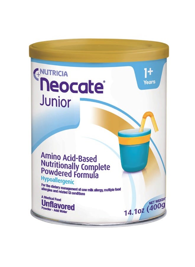 Neocate Nutricia Neocate Junior - Hypoallergenic, Dairy-Free, Amino Acid-Based Formula Without Prebiotics for 1+ Years - for Toddlers, Kids & Teens - Powdered Formula - 14.1 oz can (Case of 1) - Image 1