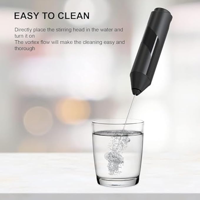 Unity Electric Milk Frother Stainless Steel Drink Mixer Durable And Safe Handheld Frother Electric Whisk Battery Operated Mini Blender For Coffee Frappe Matcha Hot Chocolate - Image 4