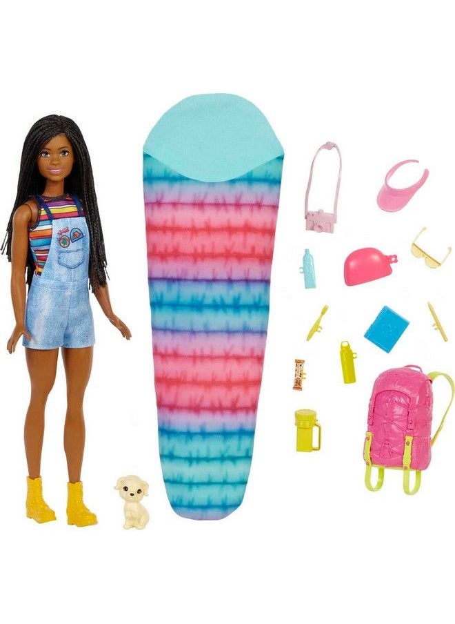 Barbie Doll And Accessories It Takes Two “Brooklyn” Camping Doll With Pet Puppy And 10+ Accessories  - Image 1