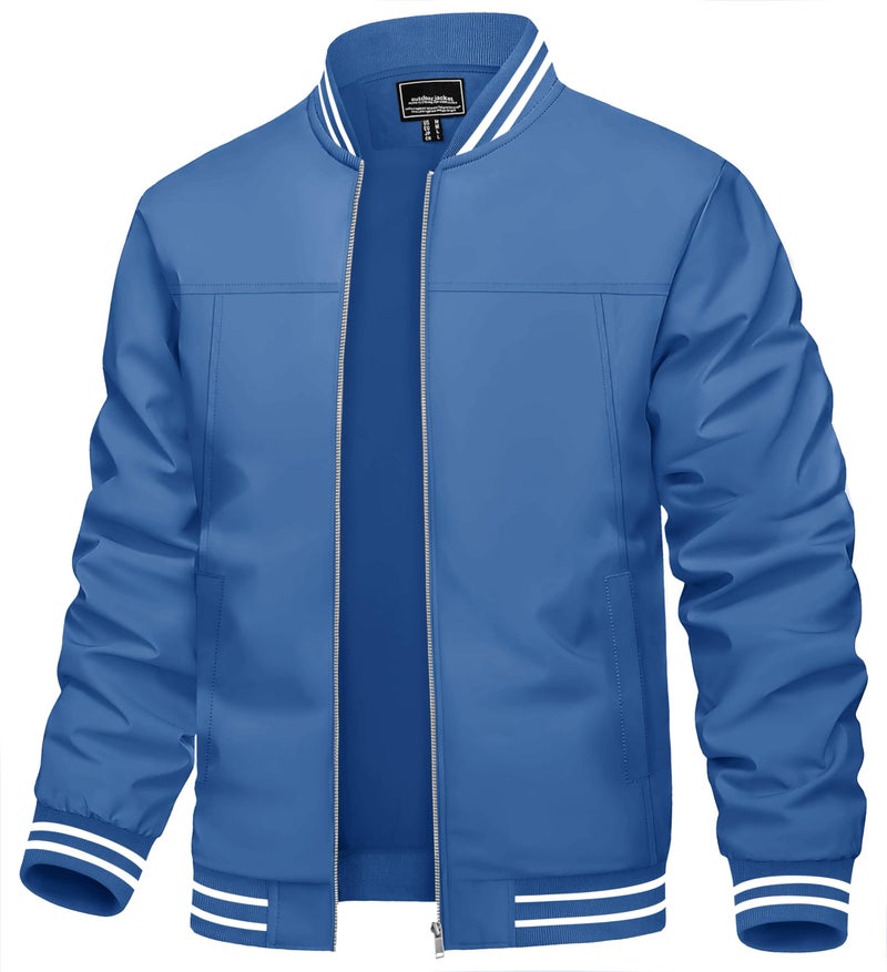 TACVASEN Jackets For Men Lightweight Bomber Jackets For Men Jackets Men's Casual Jacket Outdoor Windbreaker Lightweight Bomber Jacket - Image 1