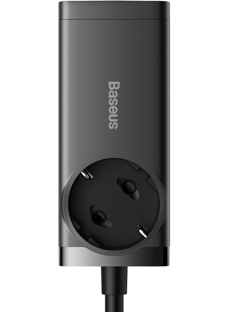 Baseus GaN3 Pro Desktop Powerstrip AC+2U+2C 65W – EU Black - Image 2