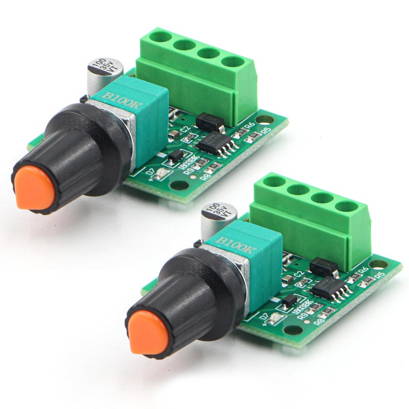 RioRand Low Voltage DC 1.8v 3v 5v 6v 12v 15V Motor Speed Controller 2A PWM 2PCS - Image 1