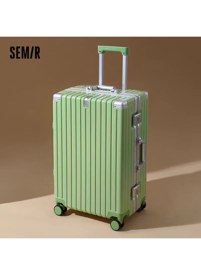 Semir Avocado Green 26-inch Zipper Travel Luggage Suitcase With Trolley And Combination Lock - Image 3