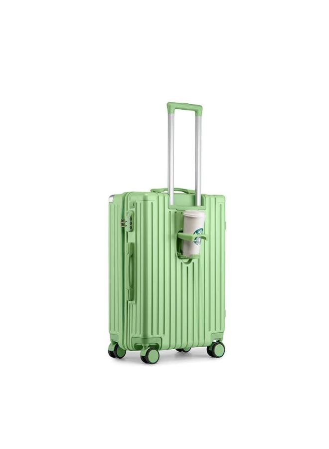 Semir Avocado Green 26-inch Zipper Travel Luggage Suitcase With Trolley And Combination Lock - Image 1