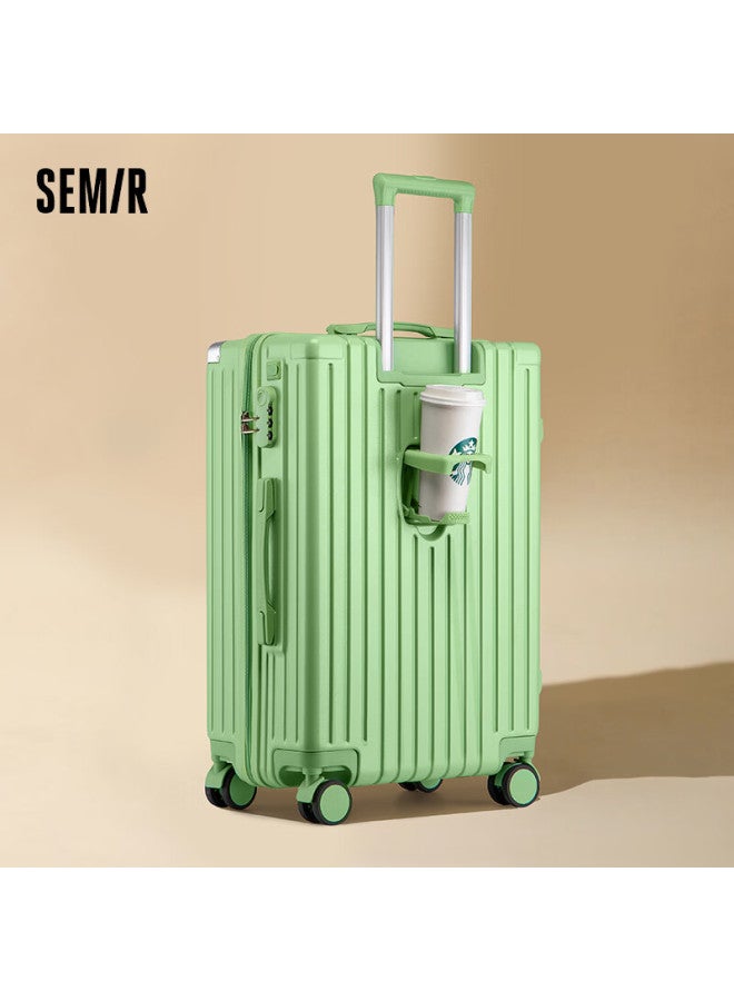 Semir Avocado Green 26-inch Zipper Travel Luggage Suitcase With Trolley And Combination Lock - Image 2