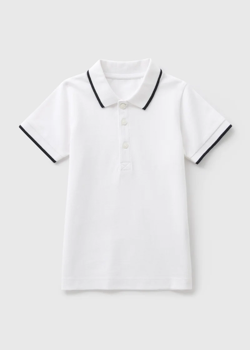 Matalan Boys White Casual Polo Shirt