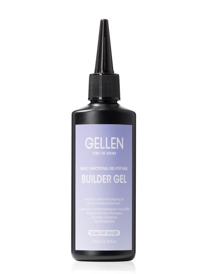 GELLEN 100ml Builder Gel for Nails Nude, Pink Strengthener Gel Color Hard Builder, Nail Apex Building Soak off Long Lasting U V Nail Gel - Image 1