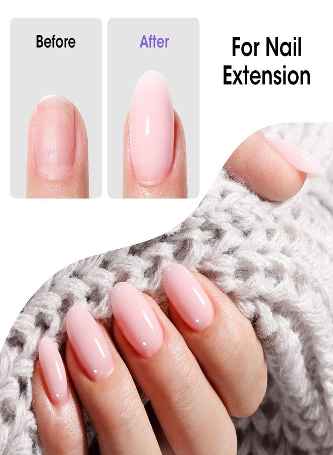 GELLEN 100ml Builder Gel for Nails Nude, Pink Strengthener Gel Color Hard Builder, Nail Apex Building Soak off Long Lasting U V Nail Gel - Image 5