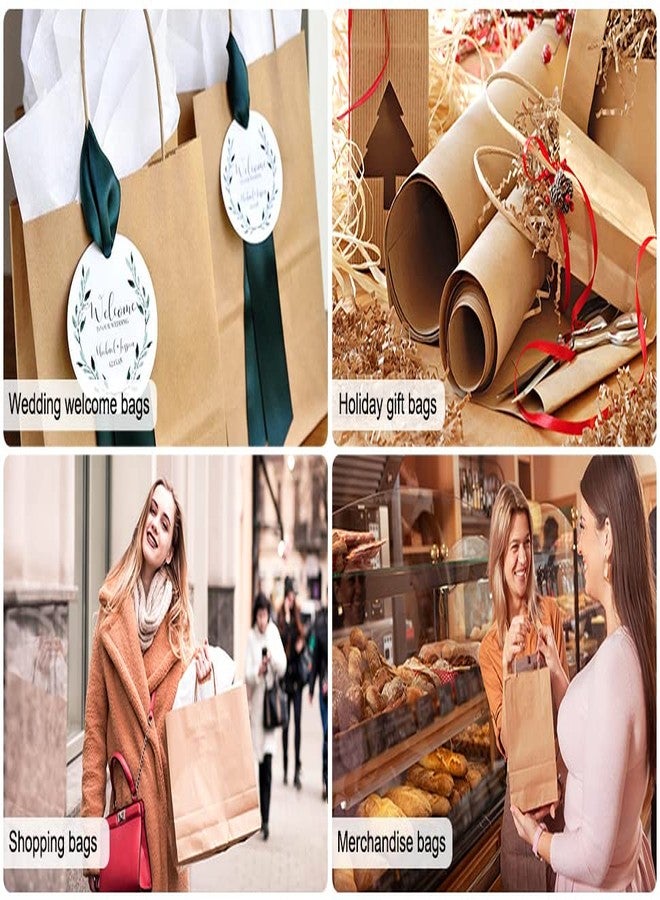 RanGit Bhumi رانجيت بهومي - أكياس ورقية بنية اللون، 3 أحجام - 6×4×8، 8×4×10، 10×5×14 بوصة (25 قطعة من كل حجم) عبوة كبيرة للمتاجر الصغيرة - أكياس ورقية لحمل الأغراض، أكياس هدايا، قابلة لإعادة التدوير وصديقة للبيئة للاستخدام مرة واحدة (75) - Image 5