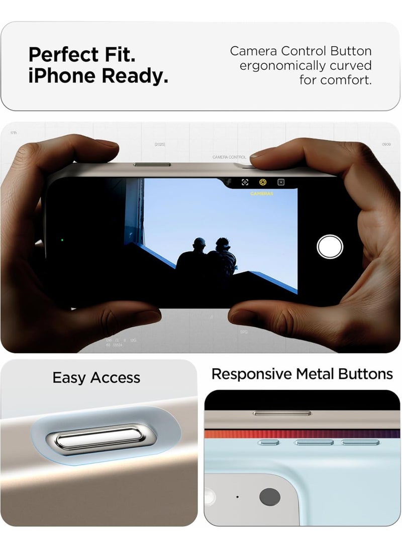 Spigen Silicone Fit MagFit for iPhone 17 Pro Max MagSafe Case Cover - Stone - Image 4