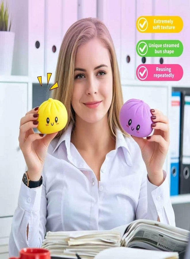 صندوق مفاجآت الزلابية الإسفنجية، ألعاب الزلابية الإسفنجية للمراهقين والبالغين، كرة عجين مطاطية قابلة للضغط، ألعاب ضغط حسية لتخفيف التوتر (4 قطع) - Image 3