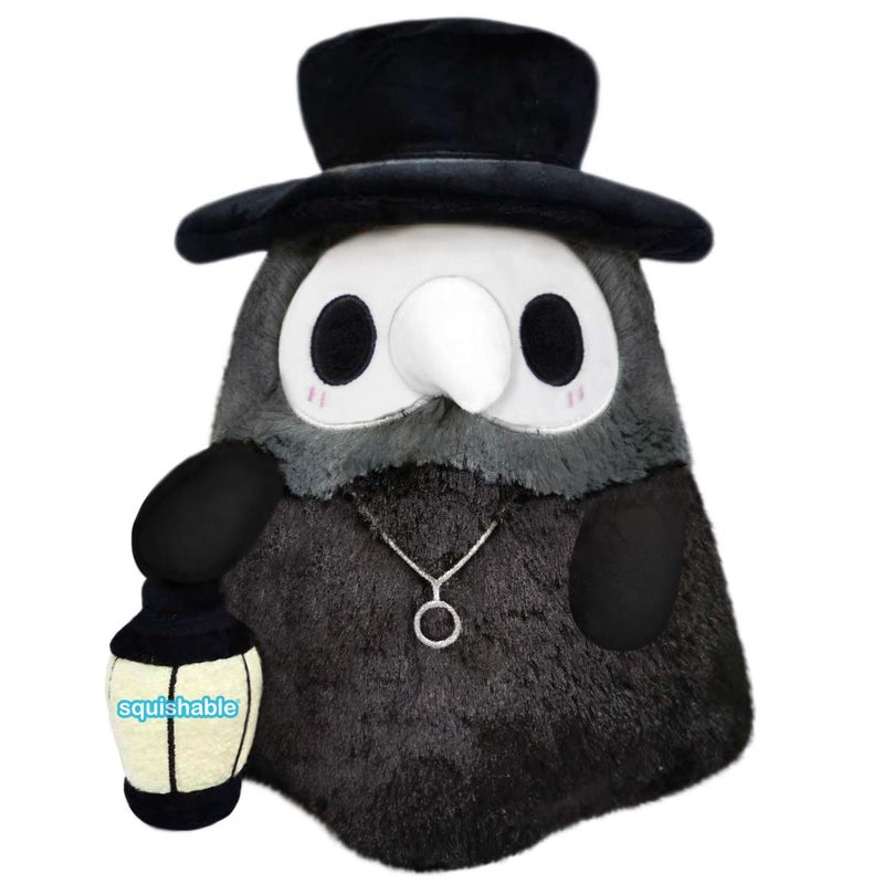 Squishable  Mini Plague Doctor  The Mysterious Doctor Plague Collection  95 in  Soft Toy Collectible Stuffed Animal  Glow in The Dark - Image 2