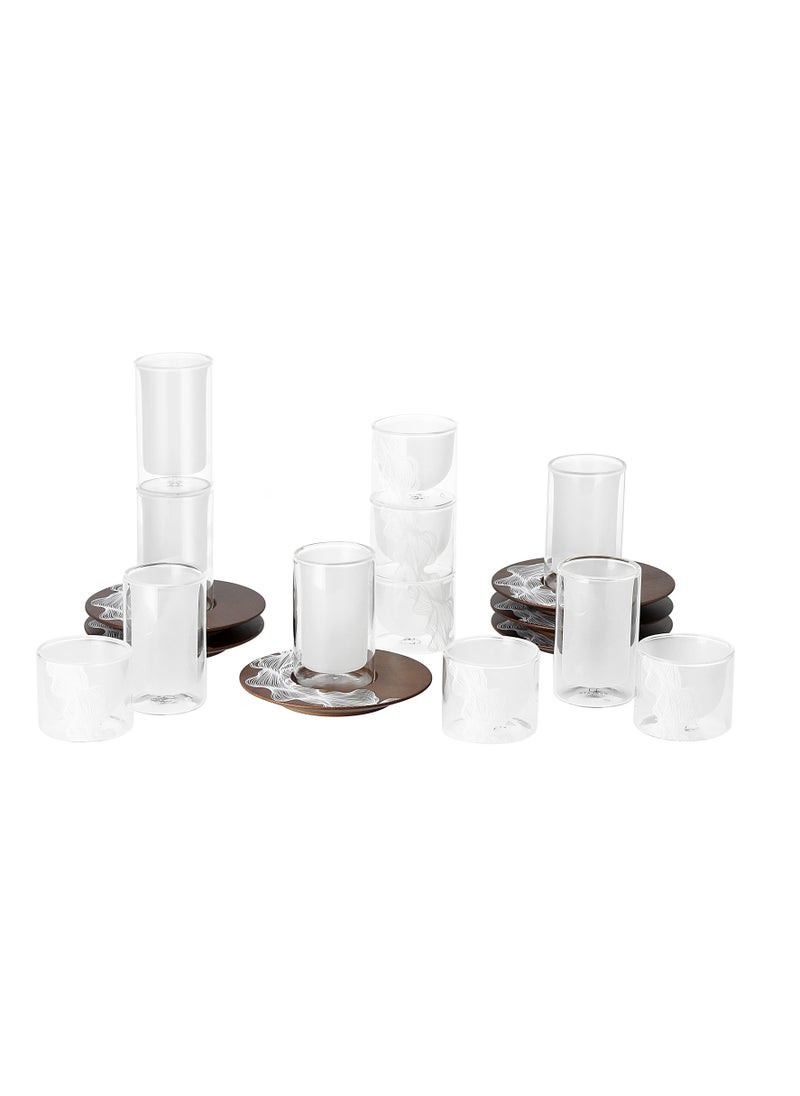 Dallaty 18 Pieces Arabic Tea and coffee set  - Image 1