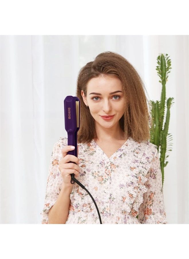 DSHOW Crimping Iron Hair Crimper for Hair DSHOW Hair Waver Volumizing Crimper with Titanium Ceramic Plates Styling Tools for Women Girls  - Image 1