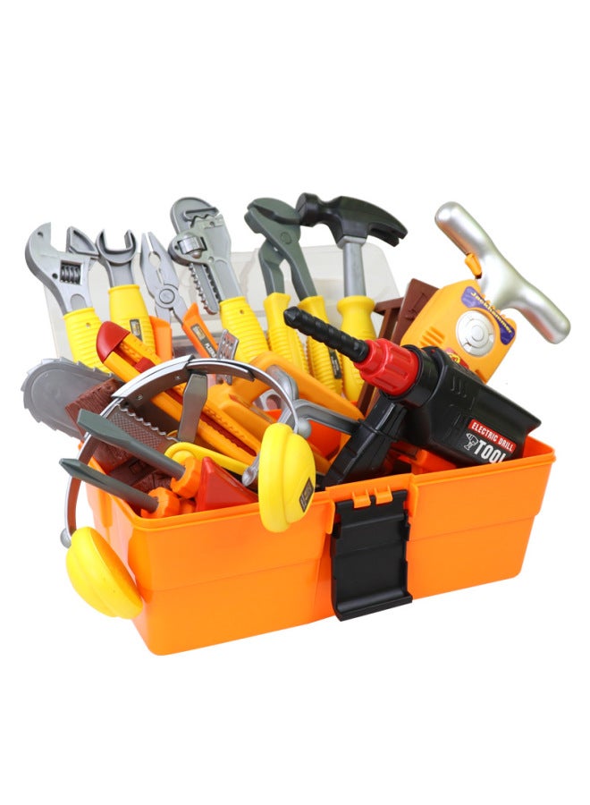 Children's Tool Box Boys Simulation Engineer Repair Playhouse Electric Drill Accessories Loose Toys Visual And Intellectual Development-Color:Pliers  - Image 5