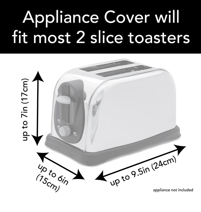Ritz Premium Universal Two Slice Toaster Cover, 11.25" x 5.75" x 7", Polyester and Cotton Quilted, Fingerprint Protector, Super Soft Appliance Cover And Dust Cover, Paprika Red - Image 3
