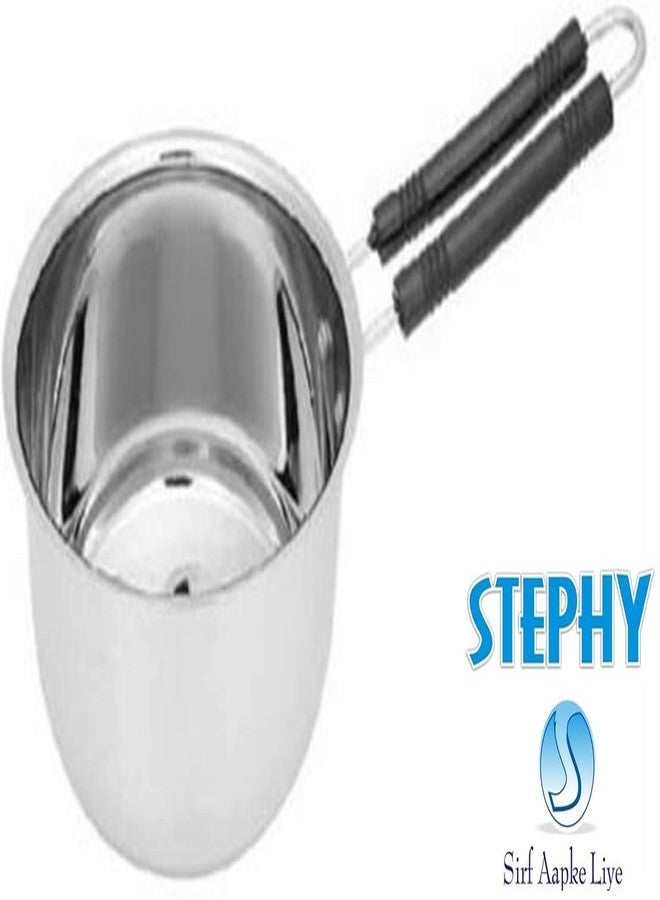 STEPHY قدر صلصة من الفولاذ المقاوم للصدأ غير مناسب للطهي بالحث، قدر حليب/شاي بمقبض من الباكليت والفولاذ المقاوم للصدأ (750+1000+1250+1500+2000 مل) - Image 2