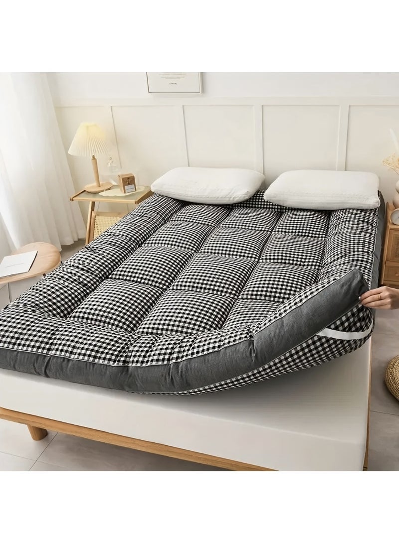 Floor Mattress Futon, Roll-Up Portable Mattress, Camping Mattress, GuestRoom Mattress, Tatami Sleeping mat，Comfortable for Autumn And Winter，Suitable for Bedroom,Apartment, Dorm - Multiple Colors - Image 1