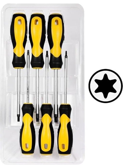 RICO 003-RK0051 Torx 6-Piece Screwdriver Set 