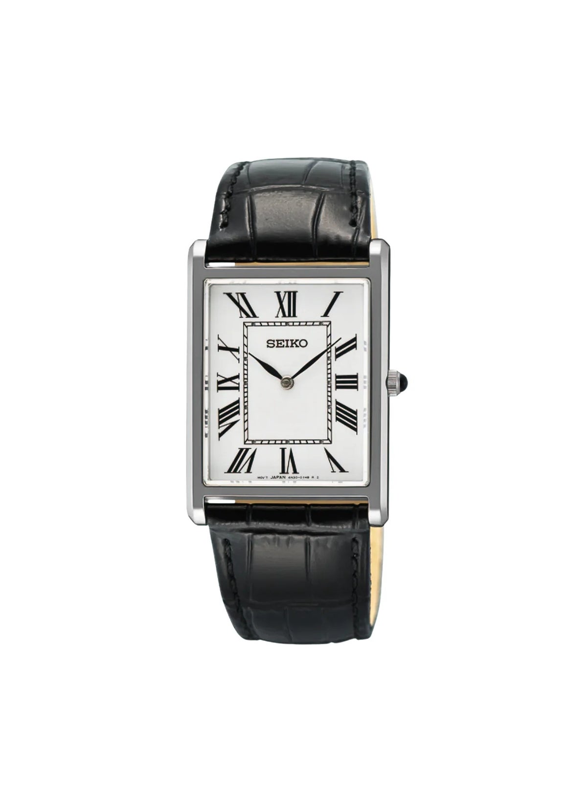 Seiko Tank SWR103P1 Classic Quartz Rectangular Stainless Steel