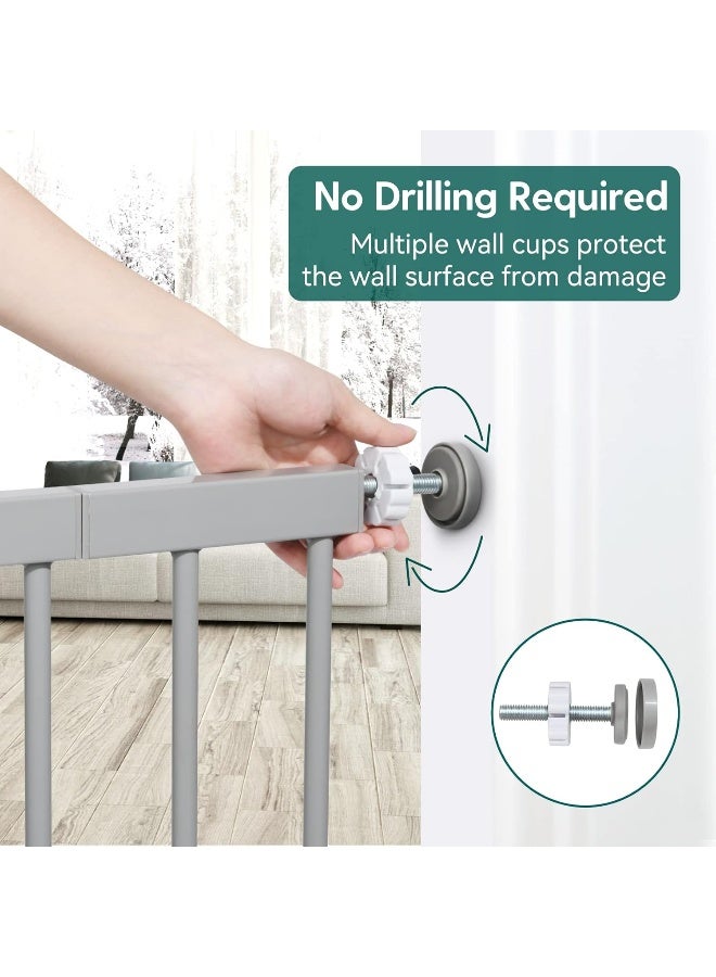Babelio Baby Gate Spring Lock, Safety Gate Accessories for Kids and Pets, Disassembled and Replaced, Gray - Image 5