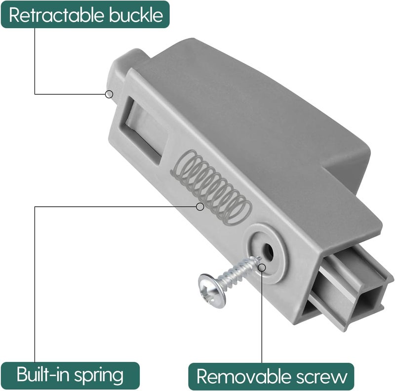 Babelio Baby Gate Spring Lock, Safety Gate Accessories for Kids and Pets, Disassembled and Replaced, Gray - Image 3