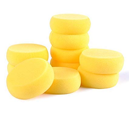 deziine Acrylic Art Paint Sponge for Painting, Crafts, Pottery, Cleaning and More (Standard Size, Yellow, Set of 6) - Image 1