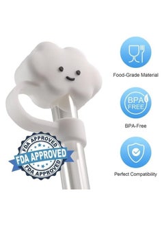 RATSAW 4Pcs Straw Covers Compatible with Stanley 40 OZ Tumbler Cups Reusable Silicone Straw Tip Toppers for 0.4 inch or10mm Straws Soft Protector Cover  - Image 4