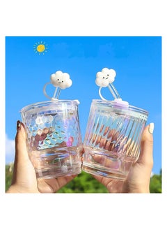 RATSAW 4Pcs Straw Covers Compatible with Stanley 40 OZ Tumbler Cups Reusable Silicone Straw Tip Toppers for 0.4 inch or10mm Straws Soft Protector Cover  - Image 5