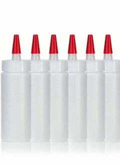 KASTWAVE 6pcs Premium Plastic Condiment Squeeze Spray Bottle, Suitable for Sauces, Paints, Oils, Condiments, Salad Dressings, Crafts Food Grade-includes Funnels, Erasable Marks and Reusable Labels  - Image 5