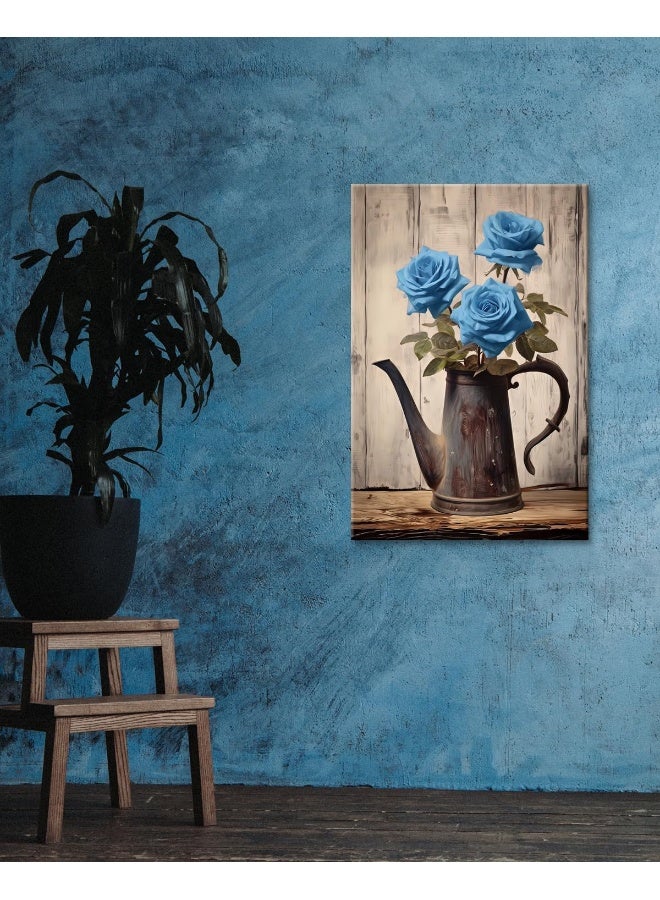 GLOKAKA Bathroom Flower Wall Art, Farmhouse Canvas Wall Decor - Image 2
