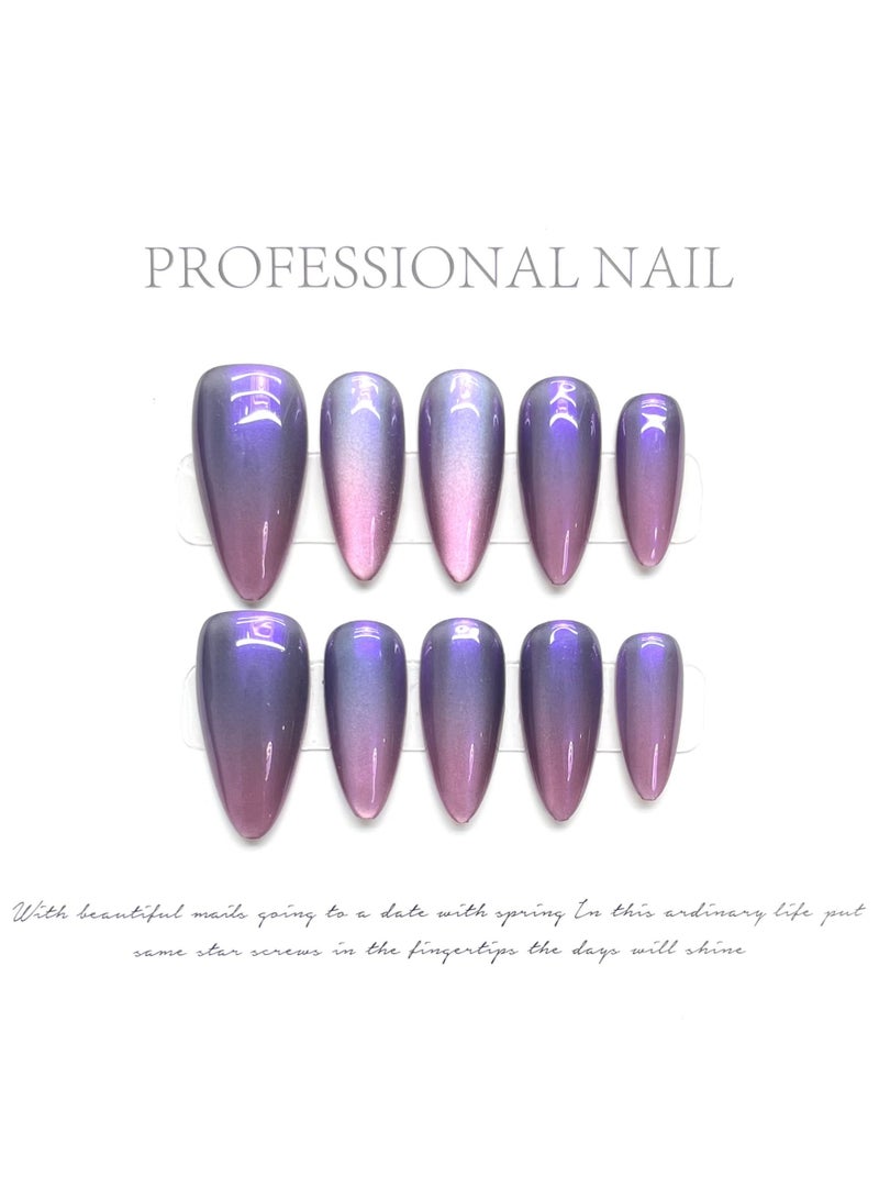 Binzo Beauty Handmade Press On Nails, 10pcs, Nails Art , Acrylic Nails, False Nails, Luxury Collection, Luxury Nails Arts, New Accessories， Wedding Nails，Party Nails. - Image 1