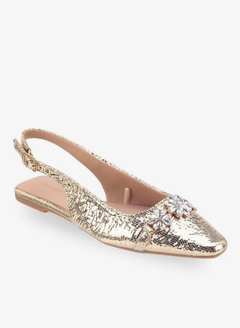 Flora Bella By Shoexpress Flora Bella Women Embellished Pointed Toe Slingback Flats