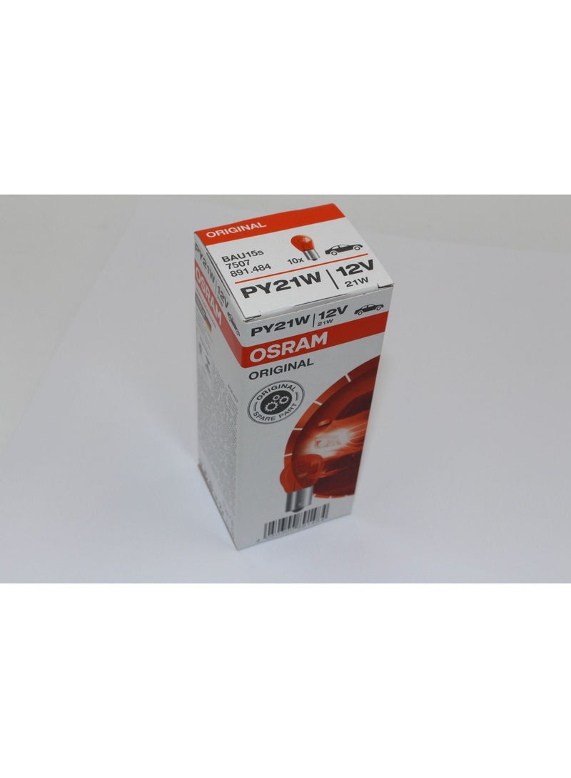 OSRAM SIGNAL BULB 21W 12V ORANGE Pack of 10 - Image 2
