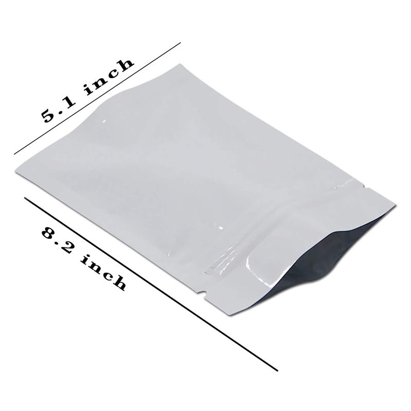 Fully Aluminium Foil Bags with Zipper Food Packing Pouches Air Tight Pouch Zip Lock Set of 72 Pcs 30 Gram Pack of 1 - Image 2